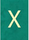 Lettre "X" classique (H:2cm L:1.5cm)