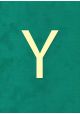 Lettre "Y" à embosser