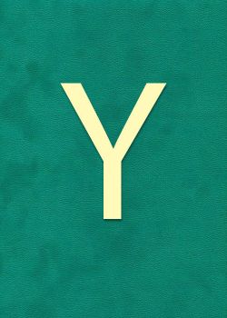 Lettre "Y" à embosser