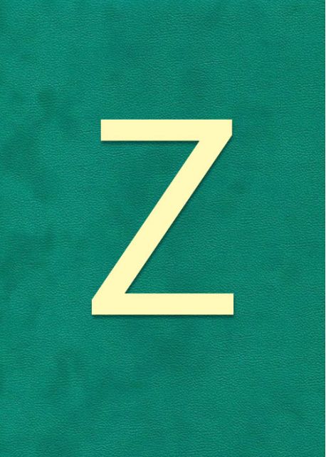 Lettre "Z" à embosser