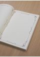 Cahier ivoire avec enluminure et lignes 17x24cm (80 pages)