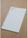 Recharge de 40 fiches perforées (14x21.5cm)