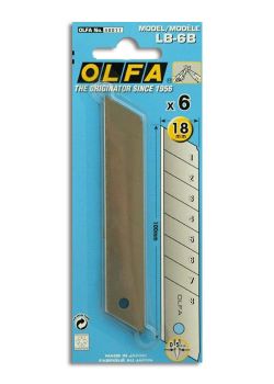 Recharge de 6 lames 18mm pour cutter Olfa L1 et cutter circulaire CMP2