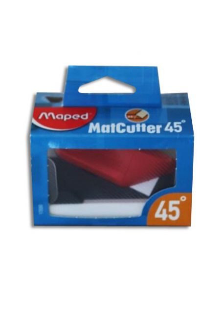 Cutter biseau 45° + 5 lames Maped