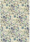 Venise arabesque - 2 tons de bleu réhaussé or (70x100)