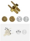 Top pression magnétique or (Ø18mm) - Lot de 2