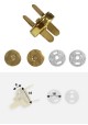 Top pression magnétique or (Ø18mm) - Lot de 12