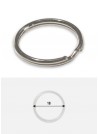 Anneaux spirales brisés argent (Ø18mm) - Lot de 25
