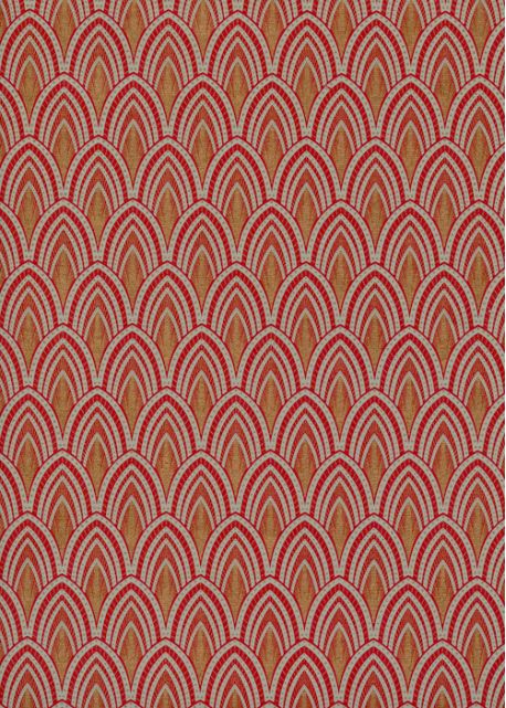 Les plumes de paon rouges et or (50x70)