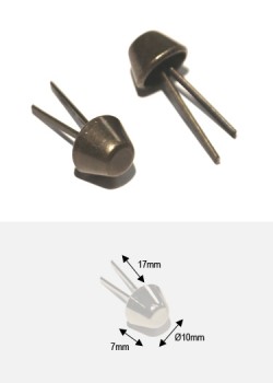 Pieds de protection bronze GM (H:7mm/Ø10mm)