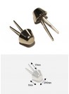 Pieds de protection argent GM (H:7mm/Ø10mm) - Lot de 50