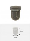 Fermoirs cartable bronze GM (30x20mm) - Lot de 25