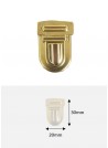 Fermoirs cartable or GM (30x20mm) - Lot de 25