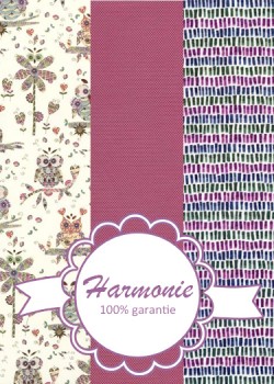 HARMONIE TRIO Patchwork de chouettes