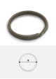 Anneaux spirales brisés bronze (Ø18) - Lot de 25