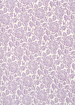 "Florence" floral mauve (50x70)