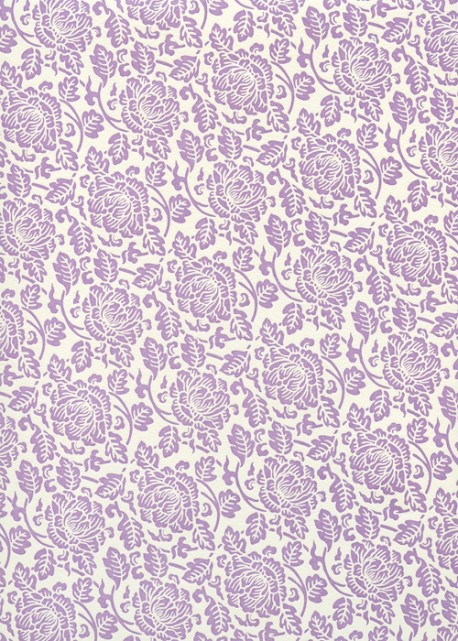 "Florence" floral mauve (50x70)