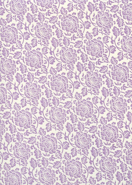 "Florence" floral mauve (50x70)