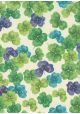 Trèfle vert turquoise violet (70x100)