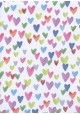 Les coeurs multicolores et métallisés rose (48x68)
