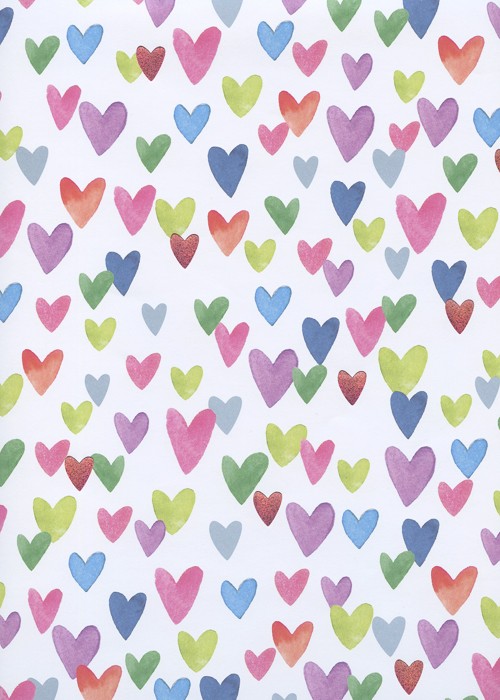 60 Coeurs colorés irisés 13 mm - MaGommette