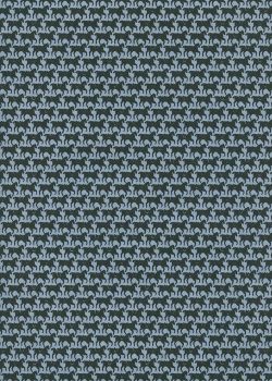 Les petits chevaux fond bleu pompadour (50x70)
