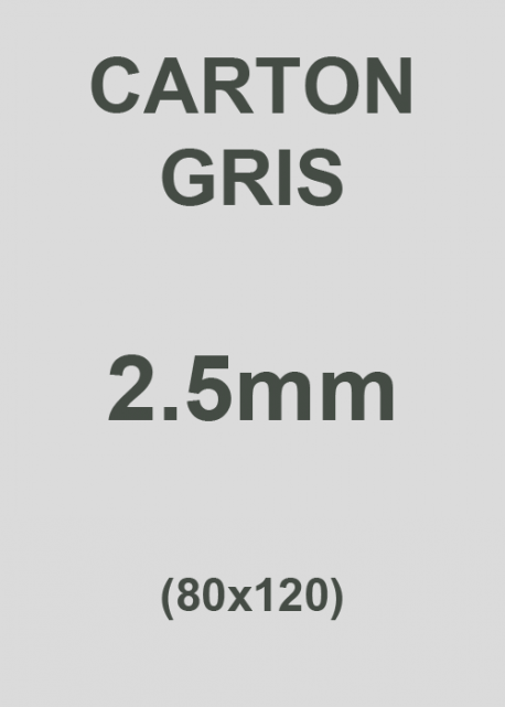 Carton gris 2.5mm (76X106)