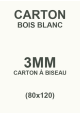 Carton bois blanc 3mm (80x120)