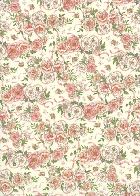 Petites roses aux rubans (70x100)