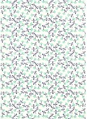 Semis de petites fleurs turquoise (70x100)