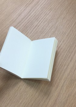 Carnet vierge ivoire 7x10.5 cm (64pages)