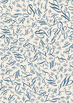 Alphabet bleu (70x100)