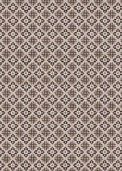 "Mosaïque" marron foncé (70x100)