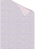 Recto verso "Rayure mauve / rayure rose" (70x100)