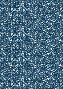 "Tapisserie" ananas bleu marine (70x100)