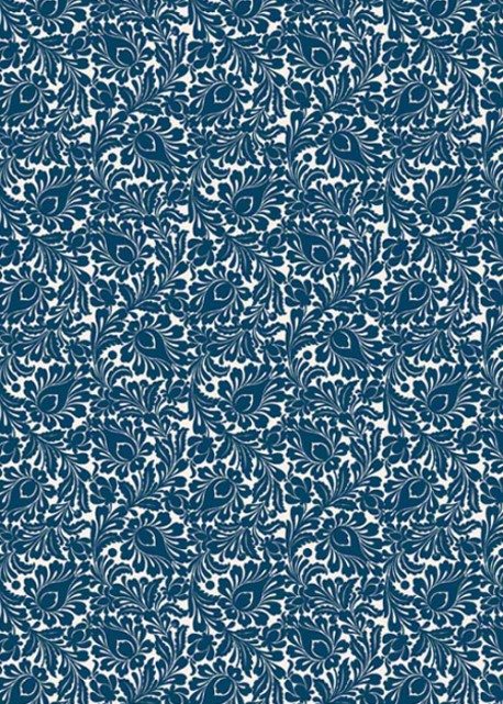 "Tapisserie" ananas bleu marine (70x100)