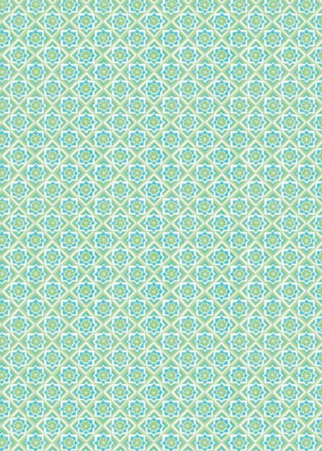 "Mosaïque" vert tendre (70x100)