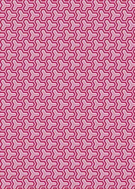 Labyrinthe ambiance framboise (70x100)