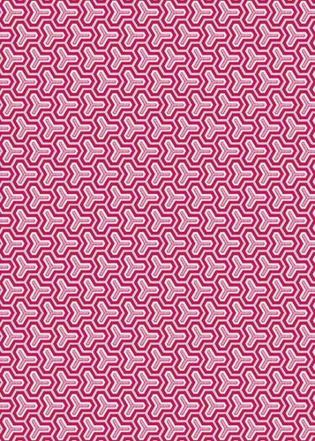 Labyrinthe ambiance framboise (70x100)