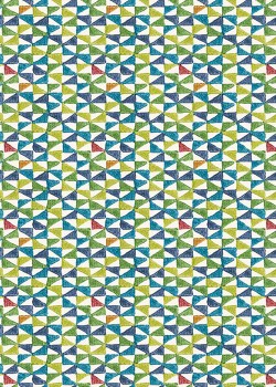 Les triangles bleus et verts (70x100)