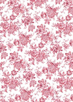 Toile de jouy pourpre (70x100)