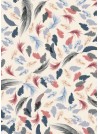 Les plumes colorées en méli mélo (70x100)