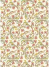 Venise entrelacs - rose réhaussé or (70x100)