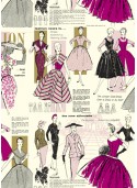 La mode parisienne ton pourpre (70x100)