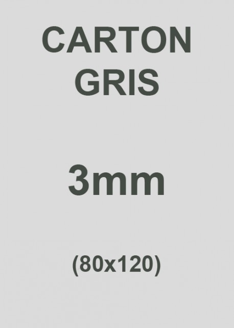 Carton gris 3mm (76X106)