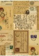 Cartes postales 2 tons marron (70x100).
