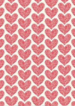 Coeurs de roses rouges (50x70)