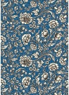 Floral fond bleu (70x100)