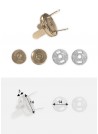 Top pression magnétique champagne (Ø14mm) - Lot de 6
