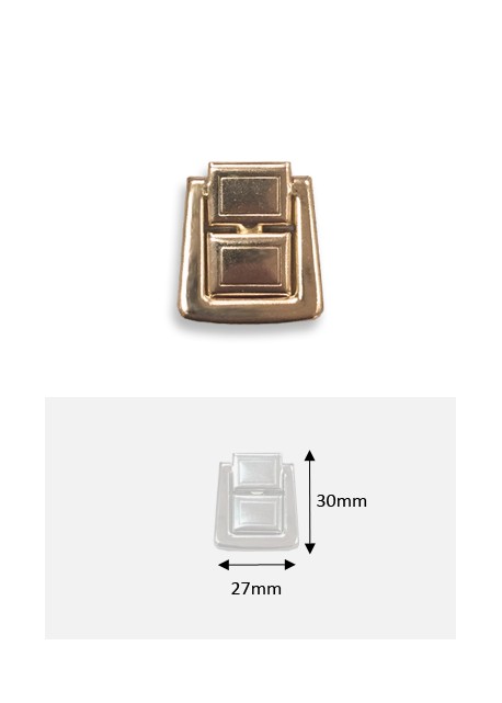 Fermoir cliquet à griffes en 2 pièces or (30x27mm)